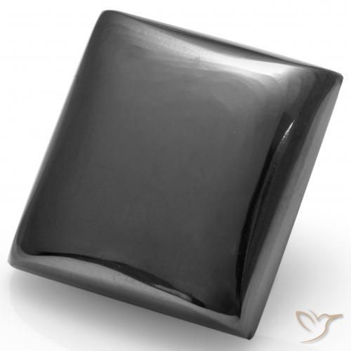 23.80 ct Gray Hematite Stone, Natural Hematite in Square Cabochon Shape for Sale