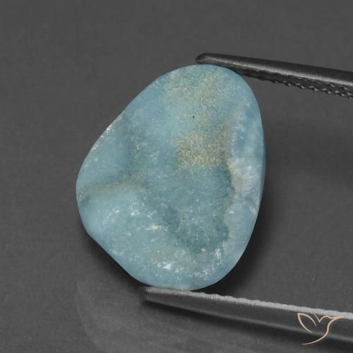 6.97 ct Odd Shaped Hemimorphite Druzy, 14.2 x 11.5 mm From Congo, Photo A