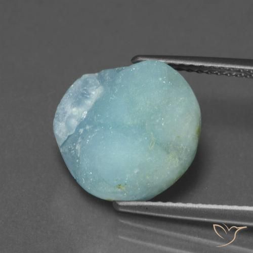 7.46 ct Odd Shaped Hemimorphite Druzy, 12.9 x 12.5 mm From Congo, Photo A