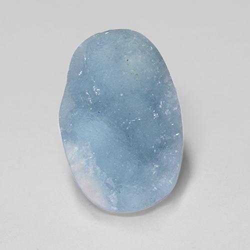 7.98 ct Blue Hemimorphite Druzy Gemstone, Hemimorphite Druzy Gem in Fancy Crystal Cluster Shape for Sale.