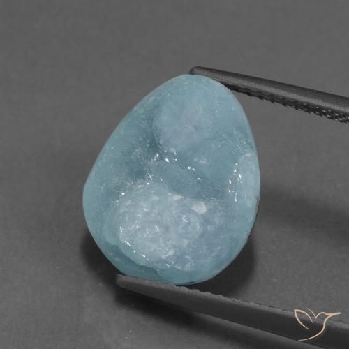 7.55 ct Odd Shaped Hemimorphite Druzy, 13.5 x 11.2 mm From Congo, Photo A