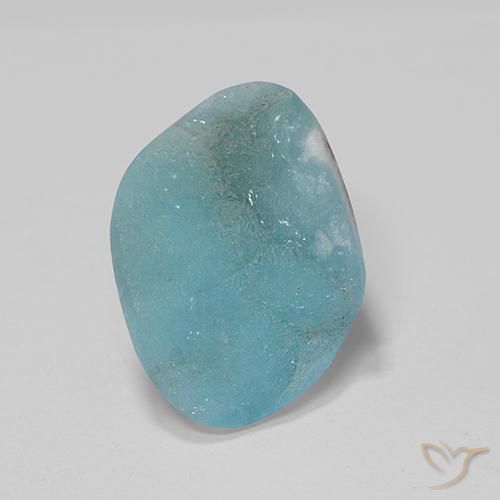 5.81 ct Odd Shaped Hemimorphite Druzy, 14.4 x 10.1 mm From Congo, Photo A