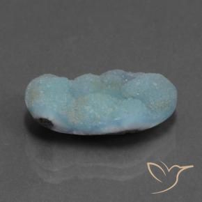 7.06 ct Turquoise Hemimorphite Druzy Stone, Natural Hemimorphite Druzy in Fancy Crystal Cluster Shape for Sale