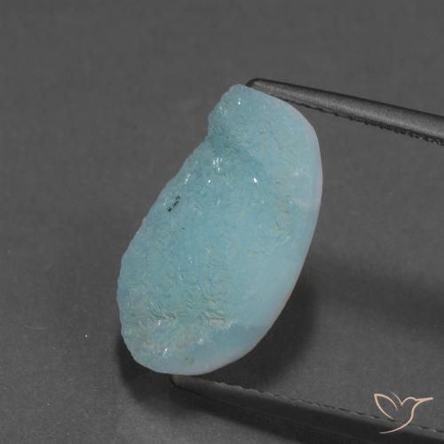 7.27 ct Odd Shaped Hemimorphite Druzy, 15.2 x 8.8 mm From Congo, Photo A