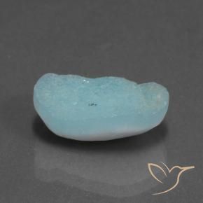 7.27 ct Turquoise Hemimorphite Druzy Stone, Natural Hemimorphite Druzy in Fancy Crystal Cluster Shape for Sale
