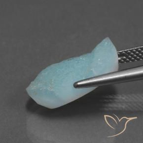 Hemimorphite Druzy Gemstone in 15.2 x 8.8 mm Size for Sale, Hemimorphite Druzy Stone in Bluish Green Color