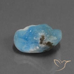 6.82 ct Blue Hemimorphite Druzy Stone, Natural Hemimorphite Druzy in Fancy Crystal Cluster Shape for Sale