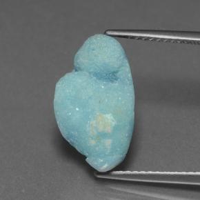 Bluish Green Hemimorphite Druzy Gem - 4.3ct Fancy Crystal Cluster (ID: 439508)