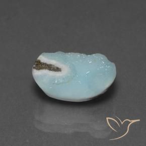 5.75 ct Turquoise Hemimorphite Druzy Stone, Natural Hemimorphite Druzy in Fancy Crystal Cluster Shape for Sale