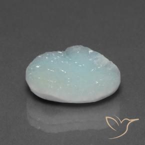 6.71 ct Turquoise Hemimorphite Druzy Stone, Natural Hemimorphite Druzy in Fancy Crystal Cluster Shape for Sale