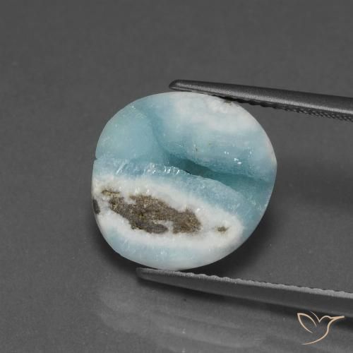 6.94 ct Odd Shaped Hemimorphite Druzy, 12.6 x 12.5 mm From Congo, Photo A