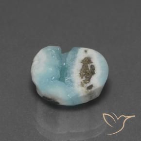 6.94 ct Turquoise Hemimorphite Druzy Stone, Natural Hemimorphite Druzy in Fancy Crystal Cluster Shape for Sale