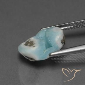 Hemimorphite Druzy Gemstone in 13 x 13 mm (calibrated) Size for Sale, Hemimorphite Druzy Stone in Light Blue Green Color