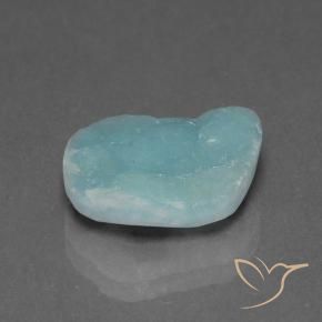 6.79 ct Turquoise Hemimorphite Druzy Stone, Natural Hemimorphite Druzy in Fancy Crystal Cluster Shape for Sale
