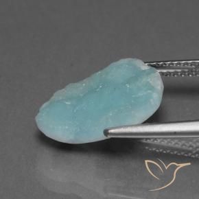 Hemimorphite Druzy Gemstone in 14.1 x 11.5 mm Size for Sale, Hemimorphite Druzy Stone in Sea Foam Green Color