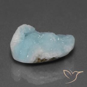 8.94 ct Turquoise Hemimorphite Druzy Stone, Natural Hemimorphite Druzy in Fancy Crystal Cluster Shape for Sale