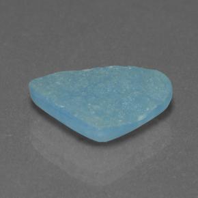 4.17 ct Blue Hemimorphite Druzy Stone, Natural Hemimorphite Druzy in Fancy Crystal Cluster Shape for Sale