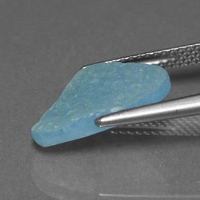 Hemimorphite Druzy Gemstone in 14.7 x 10.4 mm Size for Sale, Hemimorphite Druzy Stone in Deep Sky Blue Color