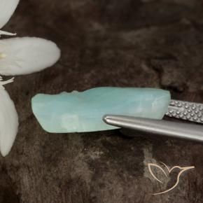 Hemimorphite Druzy Gemstone in 15.9 x 8.6 mm Size for Sale, Hemimorphite Druzy Stone in Buish Green Color