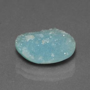 4.15 ct Blue Hemimorphite Druzy Stone, Natural Hemimorphite Druzy in Fancy Crystal Cluster Shape for Sale