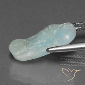 Hemimorphite Druzy Gemstone in 16 x 9.2 mm Size for Sale, Hemimorphite Druzy Stone in Light Blue Green Color