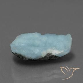 5.78 ct Blue Hemimorphite Druzy Stone, Natural Hemimorphite Druzy in Fancy Crystal Cluster Shape for Sale