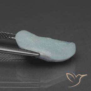 Hemimorphite Druzy Gemstone in 16.2 x 10.2 mm Size for Sale, Hemimorphite Druzy Stone in Pale Blue-Green Color