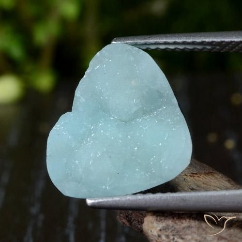 5.62 ct Hemimorphite Druzy, 14 x 12.7 mm From Congo, Photo A