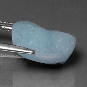 Hemimorphite Druzy Gemstone in 13.7 x 9.6 mm Size for Sale, Hemimorphite Druzy Stone in Light Blue Green Color
