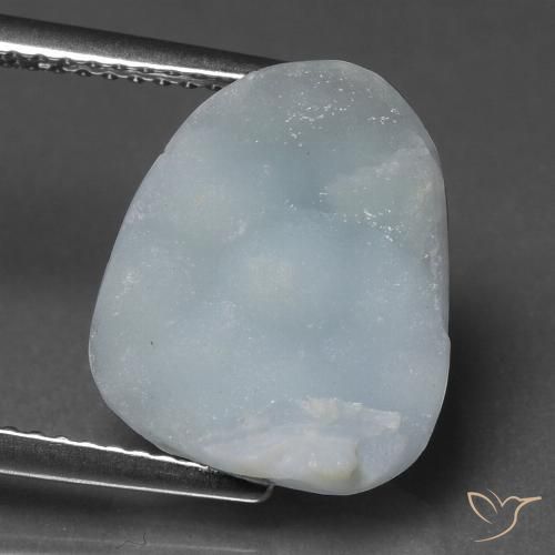 8.1 ct Odd Shaped Hemimorphite Druzy, 13.6 x 11.6 mm From Congo, Photo A