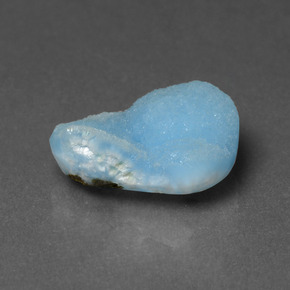 3.85 ct Blue Hemimorphite Druzy Stone, Natural Hemimorphite Druzy in Fancy Cabochon Shape for Sale