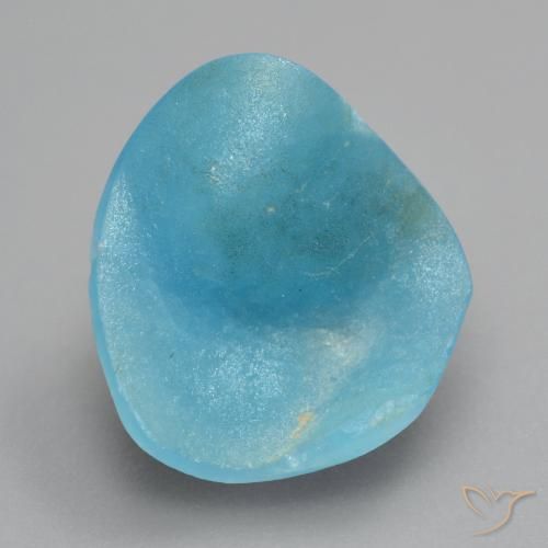 6.97 ct Odd Shaped Hemimorphite Druzy, 14.2 x 13.6 mm From Congo, Photo A