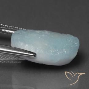 Hemimorphite Druzy Gemstone in 14 x 10 mm Size for Sale, Hemimorphite Druzy Stone in Light Blue Color