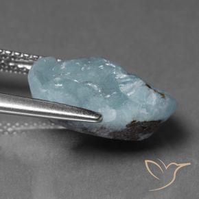 Hemimorphite Druzy Gemstone in 13.8 x 9.9 mm Size for Sale, Hemimorphite Druzy Stone in Light Blue Green Color