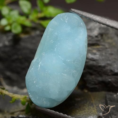 6.06 ct Turquoise Hemimorphite Druzy Stone, Natural Hemimorphite Druzy in Fancy Crystal Cluster Shape for Sale