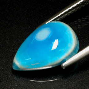 Hemimorphite Gemstone in 13 x 9 mm (calibrated) Size for Sale, Hemimorphite Stone in White Blue Color