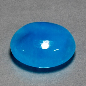 11.21 ct Blue Hemimorphite Stone, Natural Hemimorphite in Oval Cabochon Shape for Sale