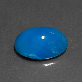 9.09 ct Blue Hemimorphite Stone, Natural Hemimorphite in Oval Cabochon Shape for Sale