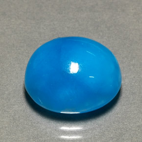 9.50 ct Blue Hemimorphite Gemstone, Hemimorphite Gem in Oval Cabochon Shape for Sale.