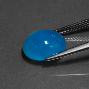 Hemimorphite Gemstone in 11.5 x 9.6 mm Size for Sale, Hemimorphite Stone in Blue Color