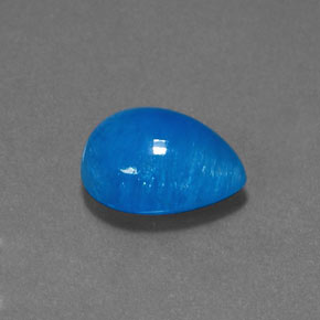 8.79 ct Blue Hemimorphite Stone, Natural Hemimorphite in Pear Cabochon Shape for Sale