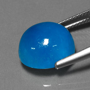 11.64 ct Blue Hemimorphite Gemstone, Hemimorphite Gem in Oval Cabochon Shape for Sale.