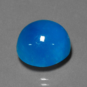 11.64 ct Blue Hemimorphite Stone, Natural Hemimorphite in Oval Cabochon Shape for Sale