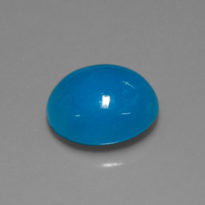 10.30 ct Blue Hemimorphite Stone, Natural Hemimorphite in Oval Cabochon Shape for Sale