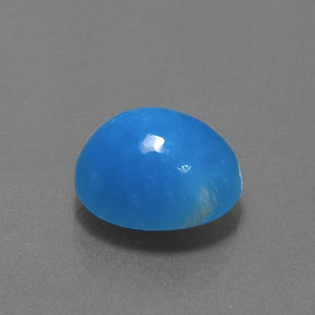 13.12 ct Blue Hemimorphite Stone, Natural Hemimorphite in Oval Cabochon Shape for Sale