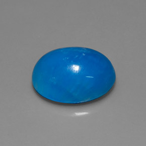 10.57 ct Blue Hemimorphite Stone, Natural Hemimorphite in Oval Cabochon Shape for Sale