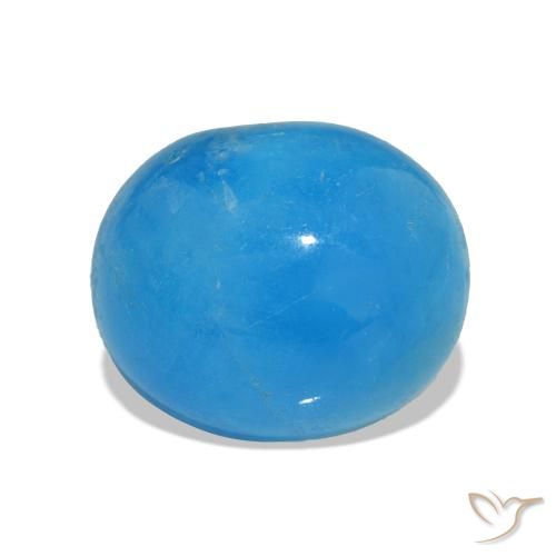10.85ct Intense Blue Hemimorphite, Oval, Opaque
