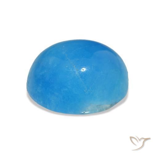 Hemimorphite Gemstone in 13 x 11 mm (calibrated) Size for Sale, Hemimorphite Stone in Intense Blue Color
