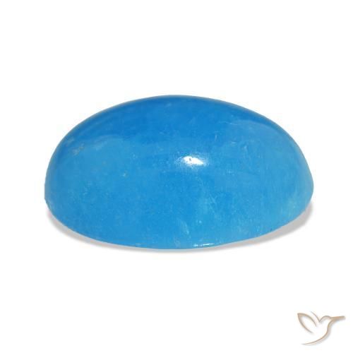 Hemimorphite Gemstone in 15.9 x 11 mm Size for Sale, Hemimorphite Stone in Intense Blue Color