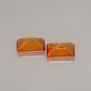 Hessonite Garnet Gemstone in 6 x 4 mm (calibrated) Size for Sale, Hessonite Garnet Stone in Orange Color
